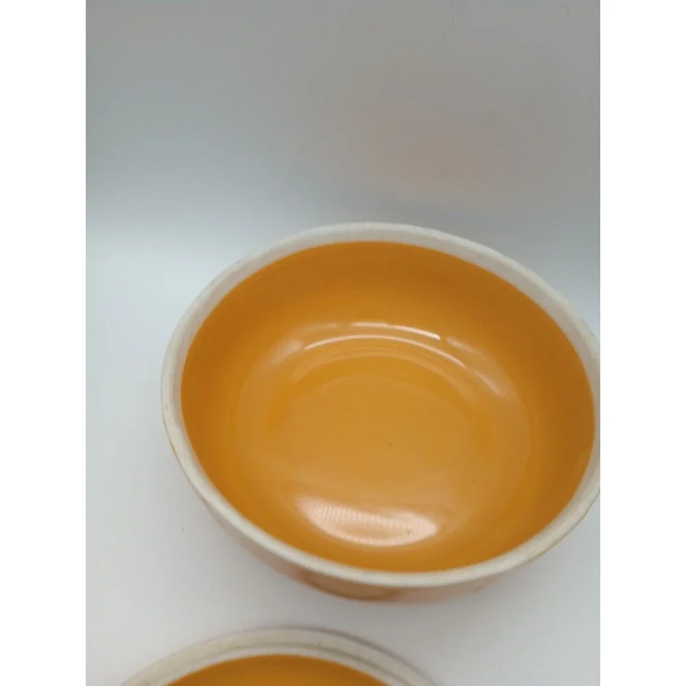Vintage Hall China For Hotpoint Refrigerator Dish Mustard Yellow 9